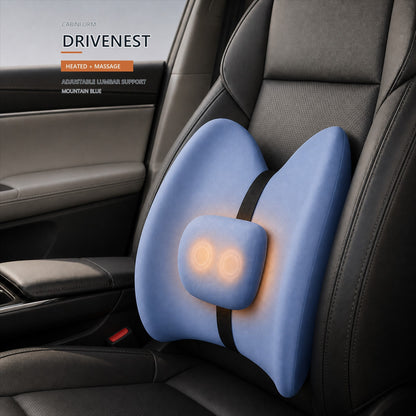 Mountain Blue Cabinform DriveNest Heated Massage lumbar support