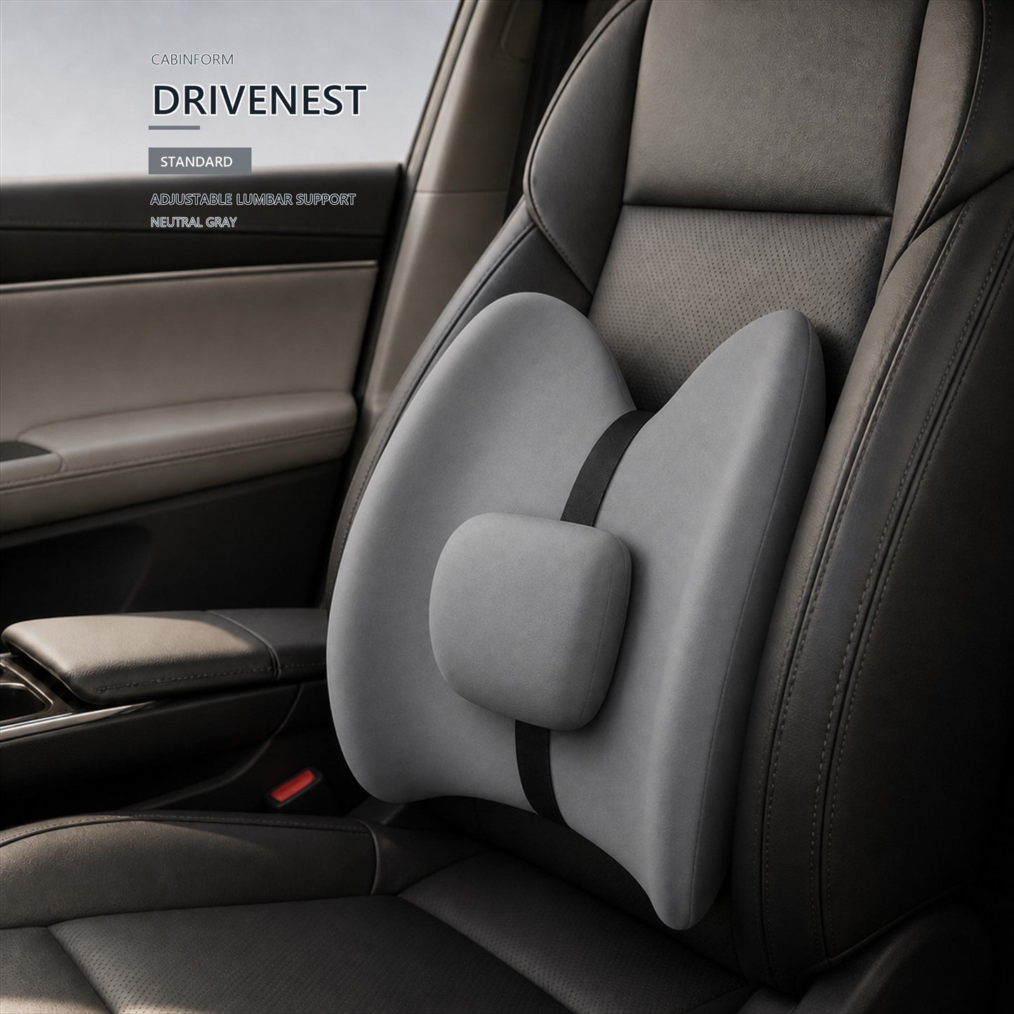 Neutral Gray Cabinform DriveNest Standard lumbar support
